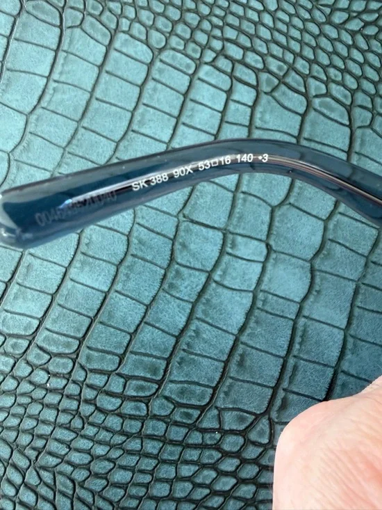 Stunning Swarovski Smoke-Blue Rectangular Sunglasses with baguette crystals ๐๐๐ - Picture 16 of 16